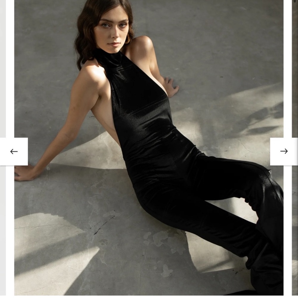 AMOR MIA Black Shalom Jumpsuit